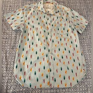 Cactus man button down surfboard shirt